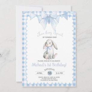 Invitación Algún conejo cumple un año, cumpleaños de niño, cu