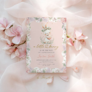 Invitación Algun Conejo Está En Camino Baby Shower