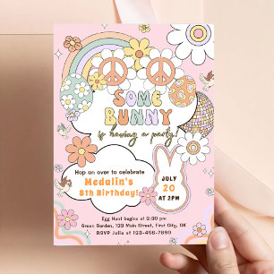 Invitación Algun Conejo Tiene una Fiesta de Cumpleaños de Pas