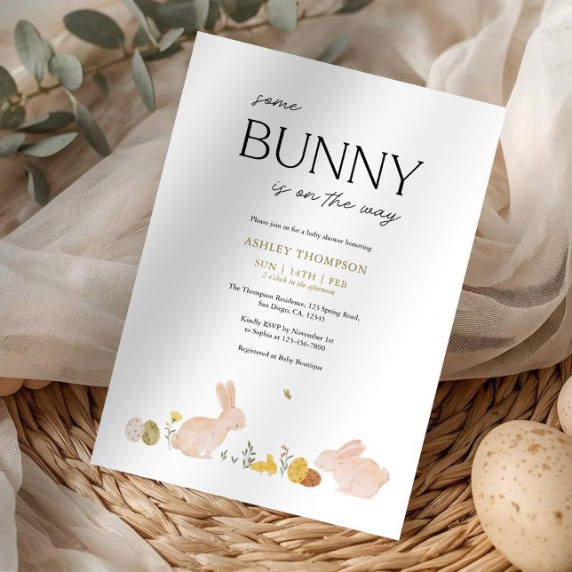 Invitación Algunito Primavera Pascua Shower de Bebé (Subido por el creador)