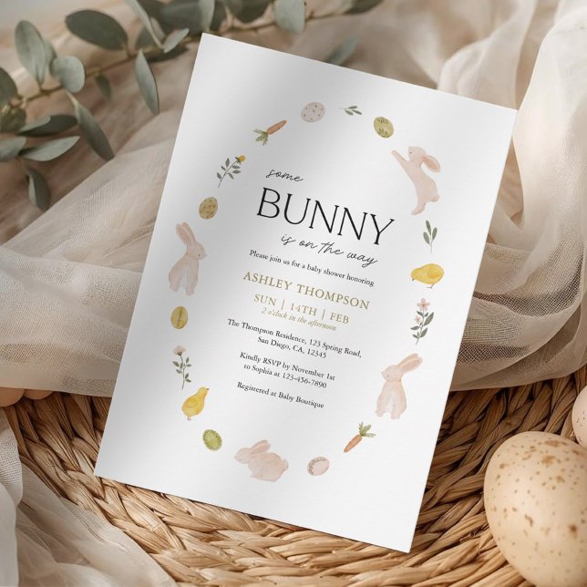 Invitación Algunito Primavera Pascua Shower de Bebé (Subido por el creador)