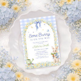 Invitación Alguno Conejo Niño Baby Shower