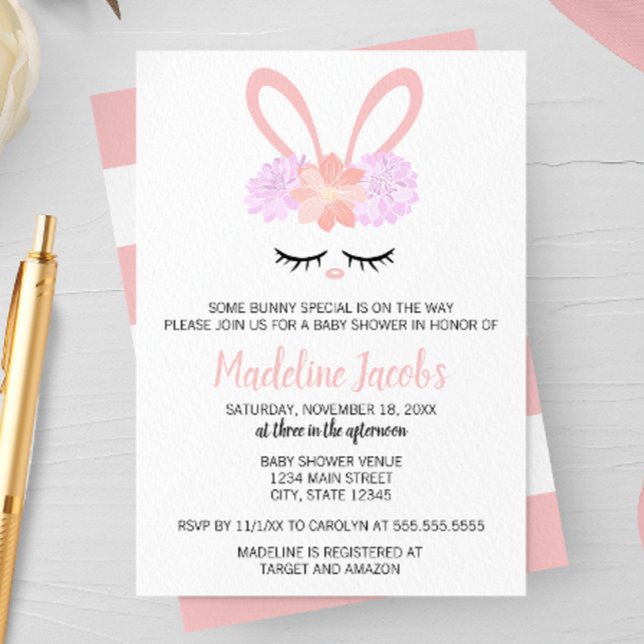 Invitación Algunos Baby Shower de Bunny Spring (Subido por el creador)