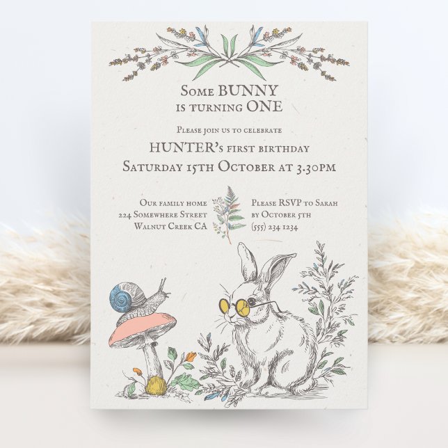 Invitación Algunos BUNNY están convirtiendo UN bosque rústico (Subido por el creador)