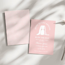 Algunos Bunny Special Pink Gingham Baby Shower