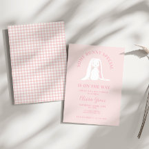 Algunos Bunny Special Pink Gingham Baby Shower