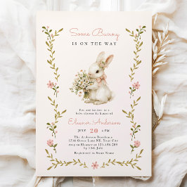 Invitación Algunos Bunny Vintage Baby Shower