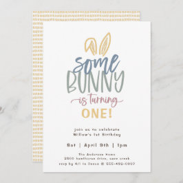 Invitación Algunos Bunthday Party