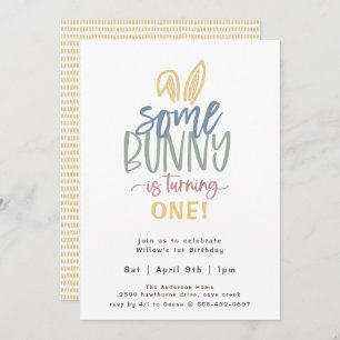 Invitación Algunos Bunthday Party