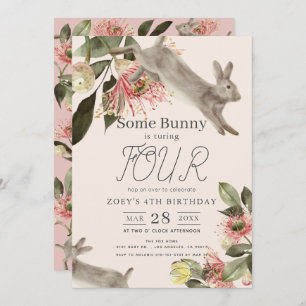 Invitación Algunos Chicas de la flor rosada conyugal Cumpleañ