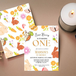 Invitación Algunos conejitos están convirtiendo a un conejo e