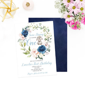 Invitación Algunos conejitos están convirtiendo el primer cum