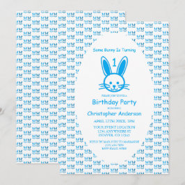 Invitación Algunos conejitos se están volviendo uno: primer c