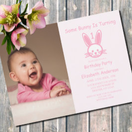 Invitación Algunos conejitos se están volviendo uno: primer c