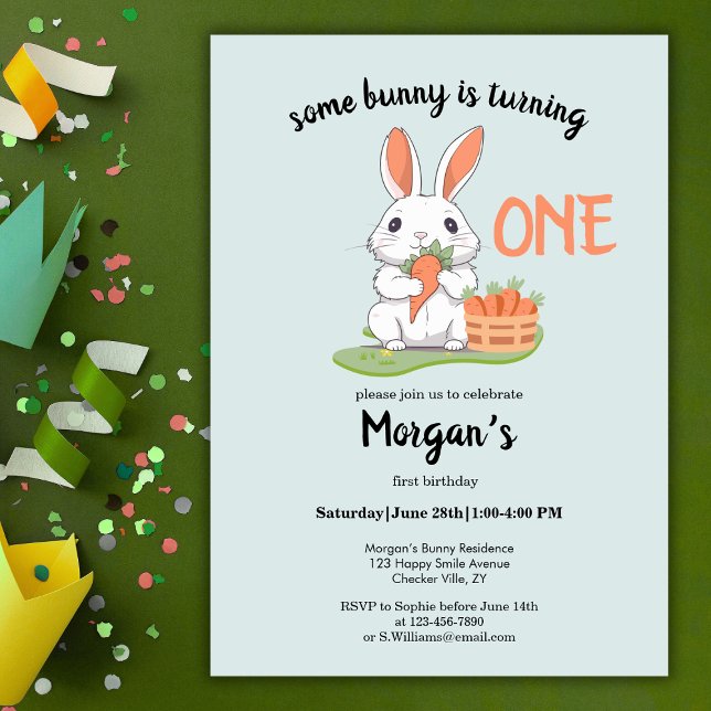 Invitación Algunos conejitos son Chicas de un niño (Subido por el creador)