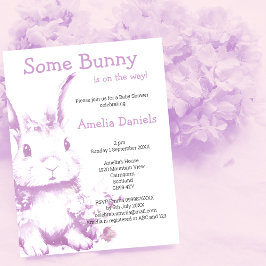 Invitación Algunos conejitos vienen de Baby Shower