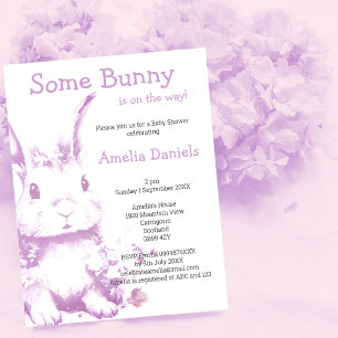 Invitación Algunos conejitos vienen de Baby Shower