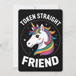 Invitación Aliado del Orgullo LGBTQ Gay de Unicorn