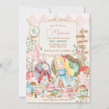 Alice Adventure in Woderland Baby Shower Tea Fiest