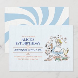 Invitación Alice In Wonderland Birday Party