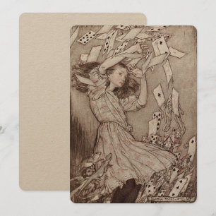 Invitación Alice In Wonderland Lewis Carroll Rackham