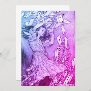 Invitación Alice In Wonderland Lewis Carroll Rackham