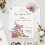 Invitación Alice In Wonderland Vintage Moda Boda De Cuadros<br><div class="desc">Invite a sus huéspedes a su cita más importante con nuestra hermosa y vintage invitación a bodas con la temática Alice in Wonderland. Perfecto para un boda con temática Alicia en el País de las Maravillas. El diseño presenta una mezcla de nuestros propios florales originales dibujados a mano y obras...</div>