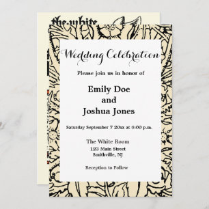 Invitación Alice White Rabbit Classic