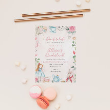 Alice Wonderland Par-Tea Chica Primera fiesta de c