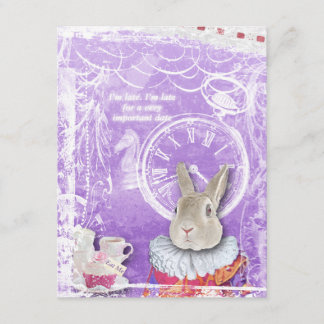 Invitación Alicia caprichosa en Baby Shower de colección de m