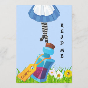 Invitación Alicia en dulce del país de las maravillas