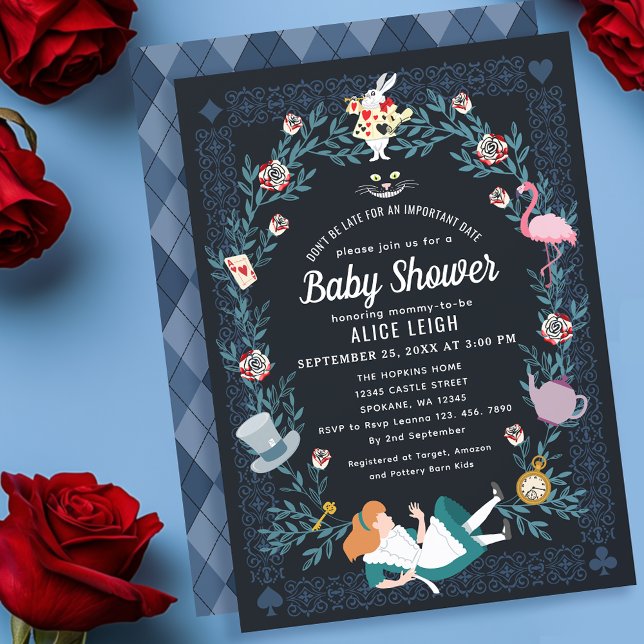 Invitación Alicia en el Baby Shower Chica del país de las mar (Subido por el creador)