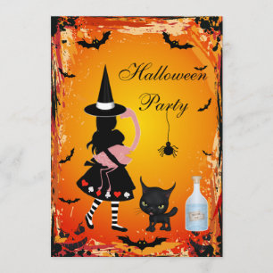 Invitación Alicia en el fiesta de Halloween del país de las