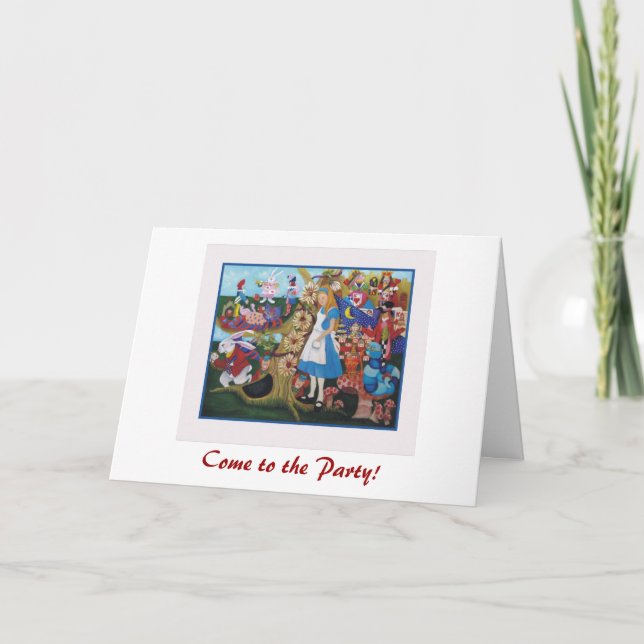 Invitación Alicia en el país de las maravillas (Anverso)