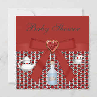Invitación Alicia en el país de las maravillas Baby Shower Fi