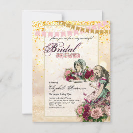 Invitación Alicia en el país de las maravillas: Fiesta de duc