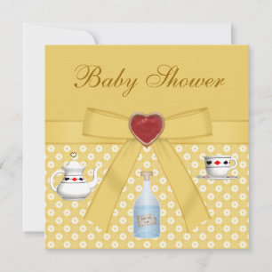 Invitación Alicia en el País de las Maravillas, Fiesta de té 