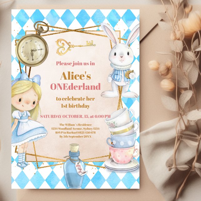 Invitación Alicia en el país de las maravillas Fiesta del pri (Subido por el creador)