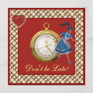 Invitación Alicia en el país de las maravillas invita a un Fi