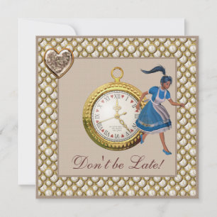 Invitación Alicia en el país de las maravillas invita a un Fi