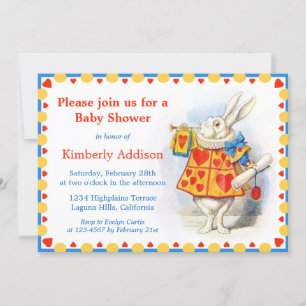 Invitación Alicia en el país de las maravillas Personalizado