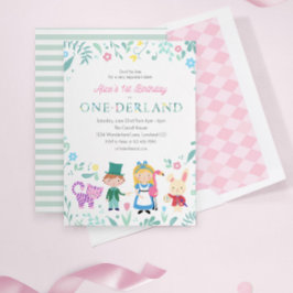 Invitación Alicia en el país de las maravillas | Primer cumpl