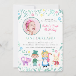 Invitación Alicia en el país de las maravillas | Primer cumpl