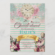 Alicia en el primer cumpleaños de Chalkboard en el