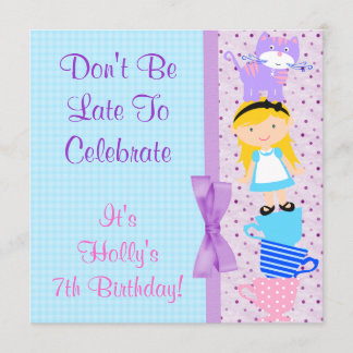 Invitación Alicia En La Celebración Del Cumpleaños Del País D