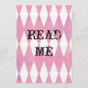 Invitación Alicia en la ducha de la tierra de las maravillas