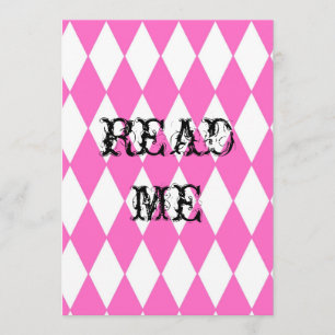 Invitación Alicia en la ducha de la tierra de las maravillas