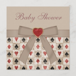 Invitación Alicia en la fiesta del té de Baby Shower del país