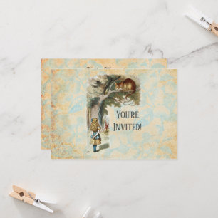 Invitación Alicia en la Marea del Gato Cheshire