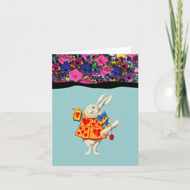 Invitación Alicia en tarjeta/RSVP del ~ del país de las (Anverso)